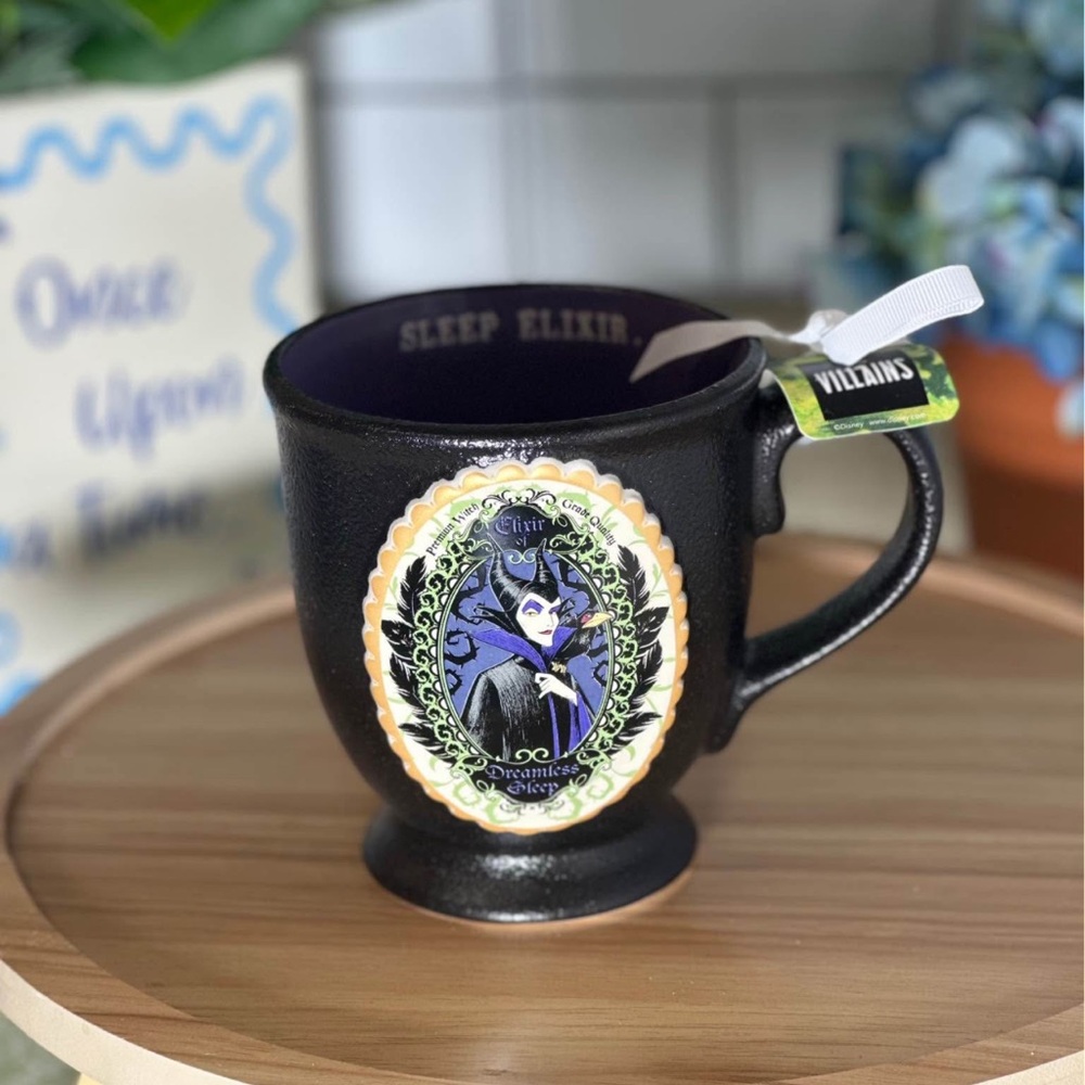 Rae Dunn x Disney Villains Maleficent Black Cauldron Mug